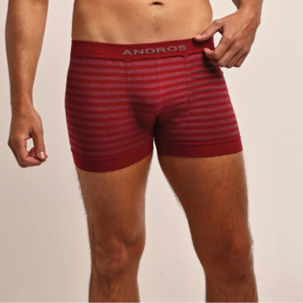 Boxer Algodon Rayado sin Costura