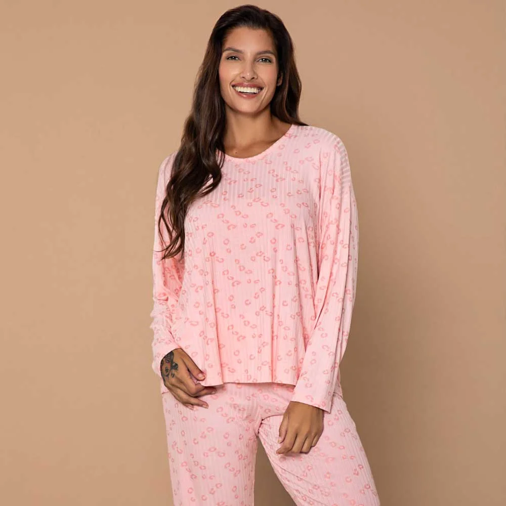 PIJAMA M/L MORLEY ESTAMPADO MANCHITAS