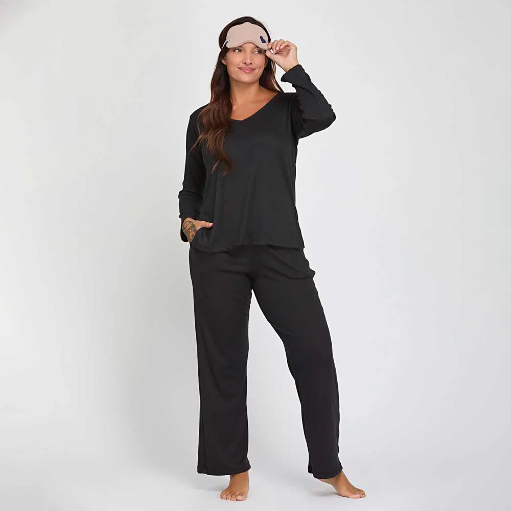 PIJAMA M/L MORLEY PANTALON C/BOLSILLOS