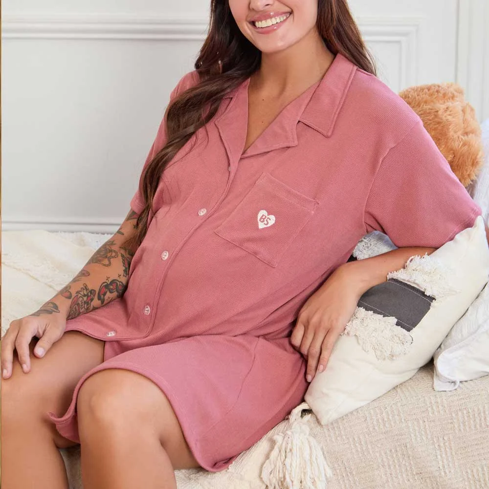 CAMISA MATERNAL MORLEY C/BORDADO
