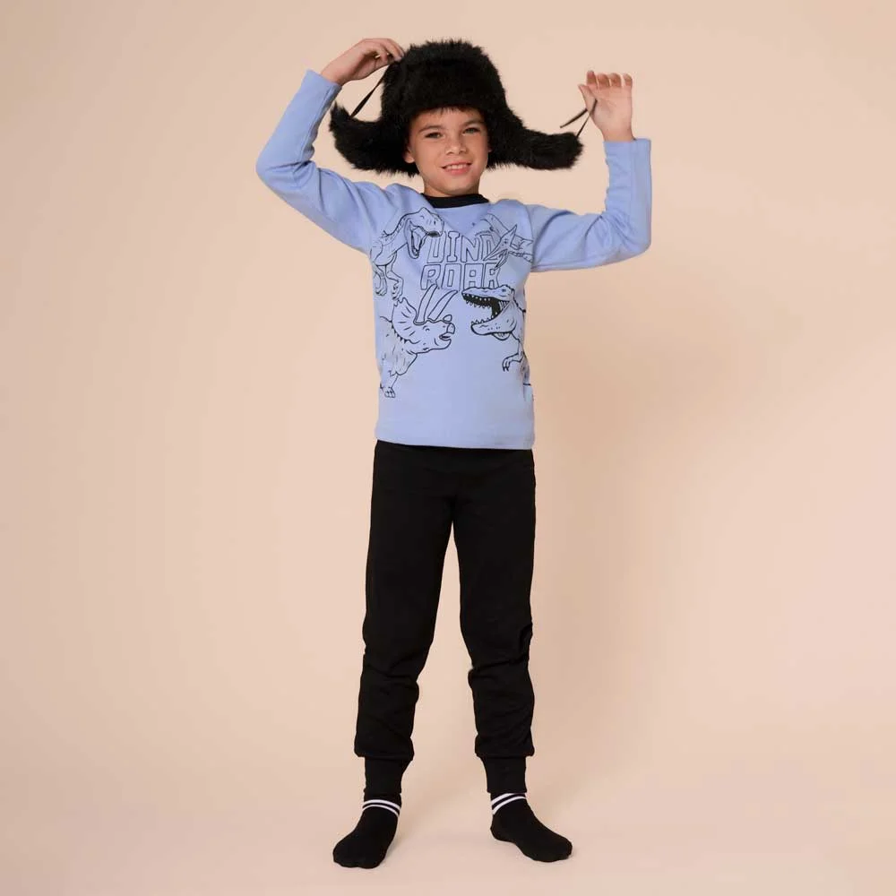 PIJAMA M/L VARON URBAN DINOS INTERLOCK