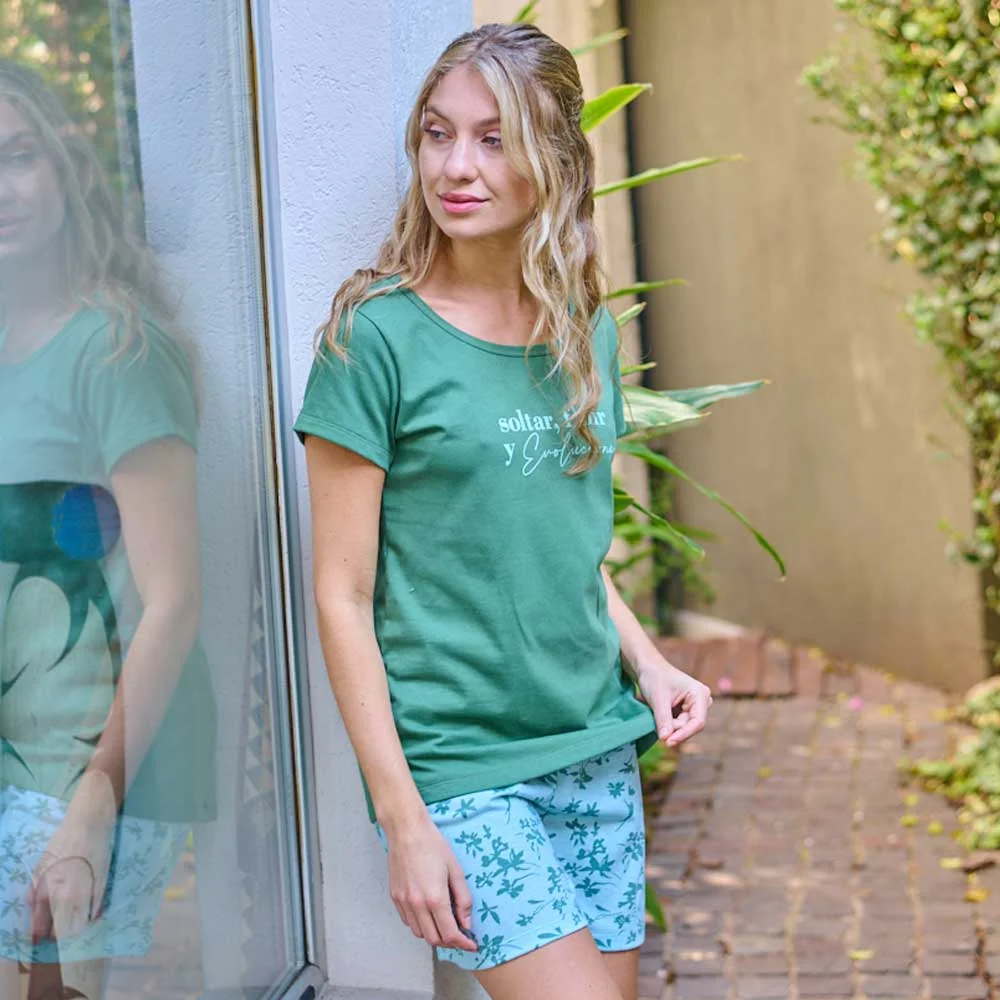 PIJAMA M/C SHORT ESTAMPADO