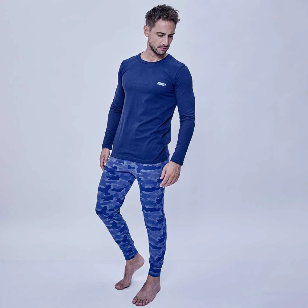 PIJAMA M/L PANTALON CAMUFLADO