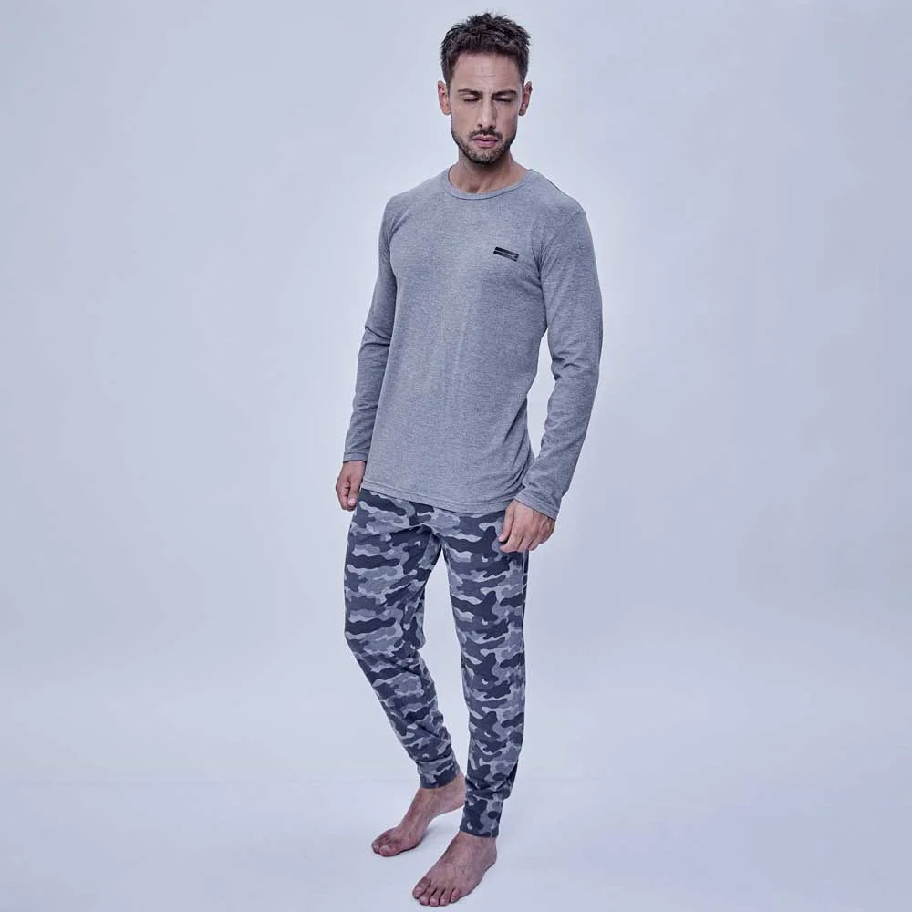 Alternative view of PIJAMA M/L PANTALON CAMUFLADO