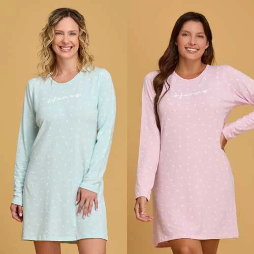 CAMISOLA M/L MODAL ESTAMPADO