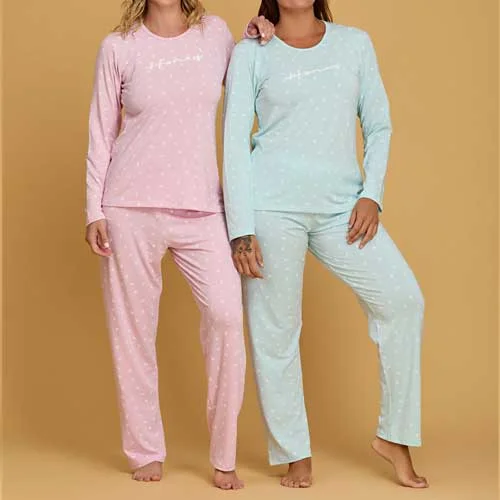 PIJAMA M/L MODAL ESTAMPADO