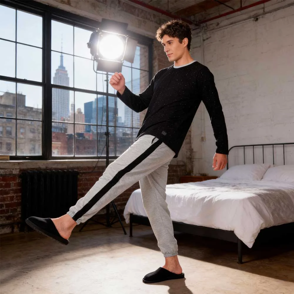 Alternative view of pijama m/l jersey hombre botone