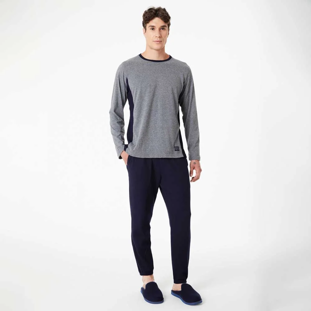 Alternative view of pijama m/l combinado waffle
