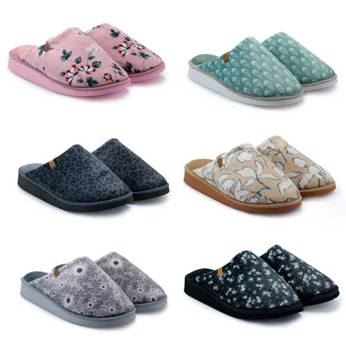 chinela plush estampado
