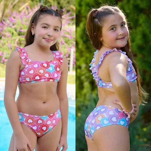 malla 2 piezas estampada