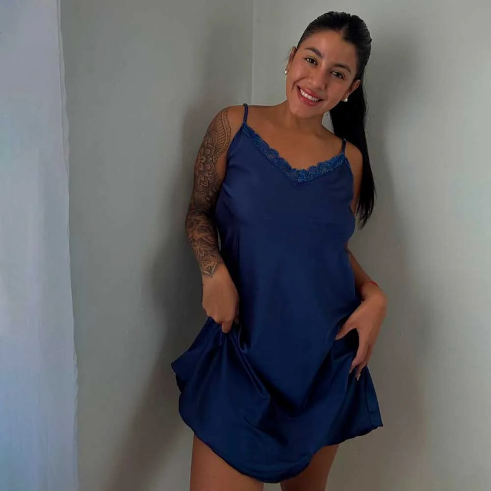 camisolin c/puntilla raso liso