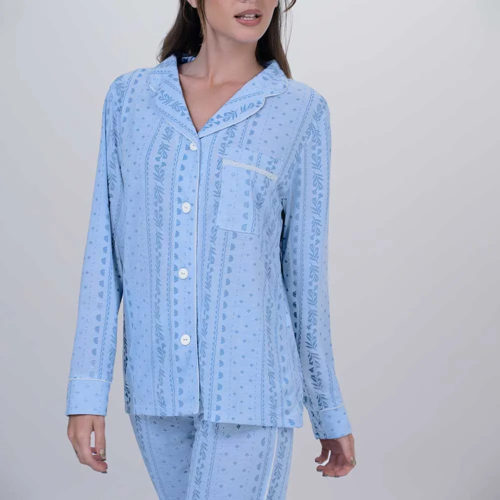 PIJAMA CAMISERO M/L SO TRUE LOVE