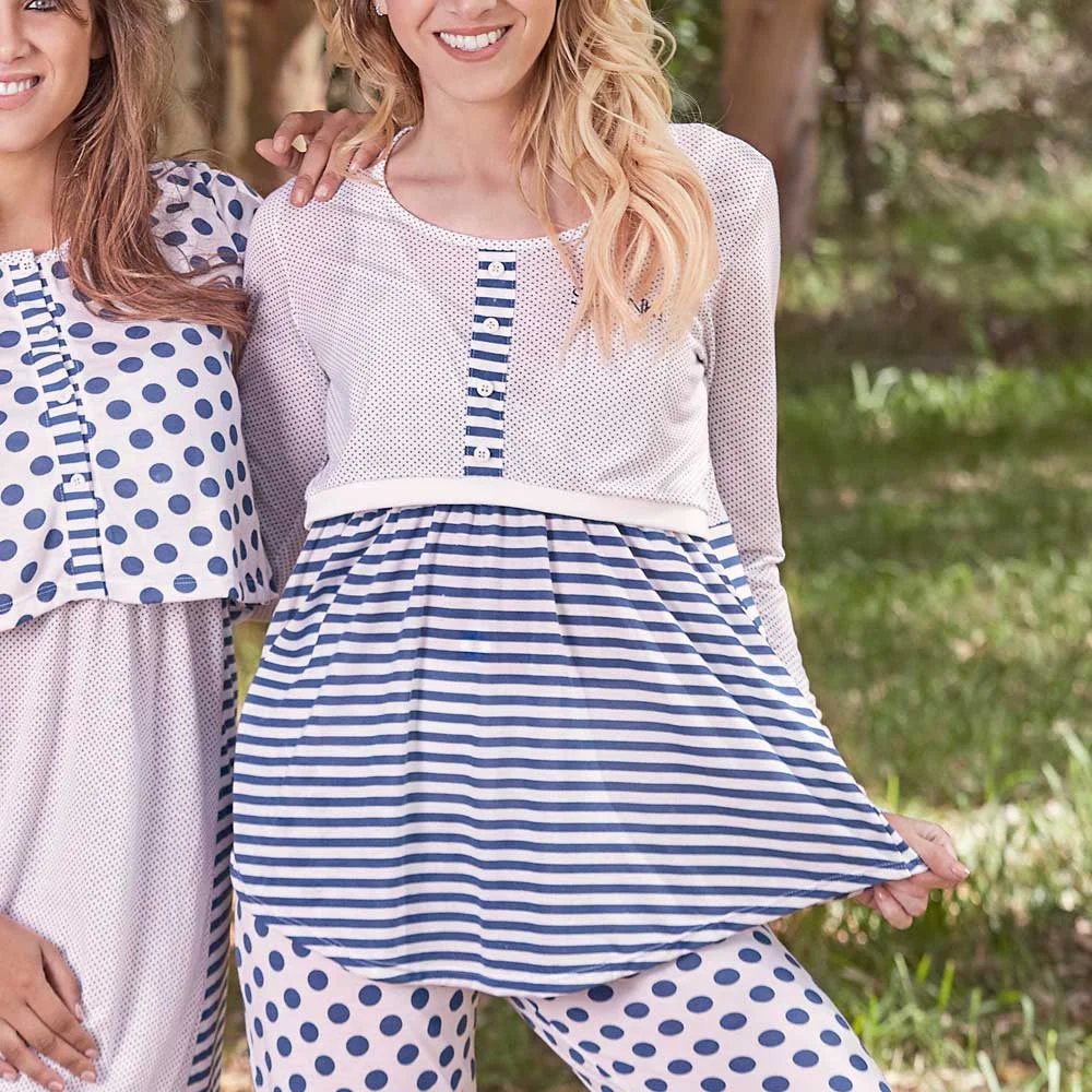 pijama maternal pantalon largo