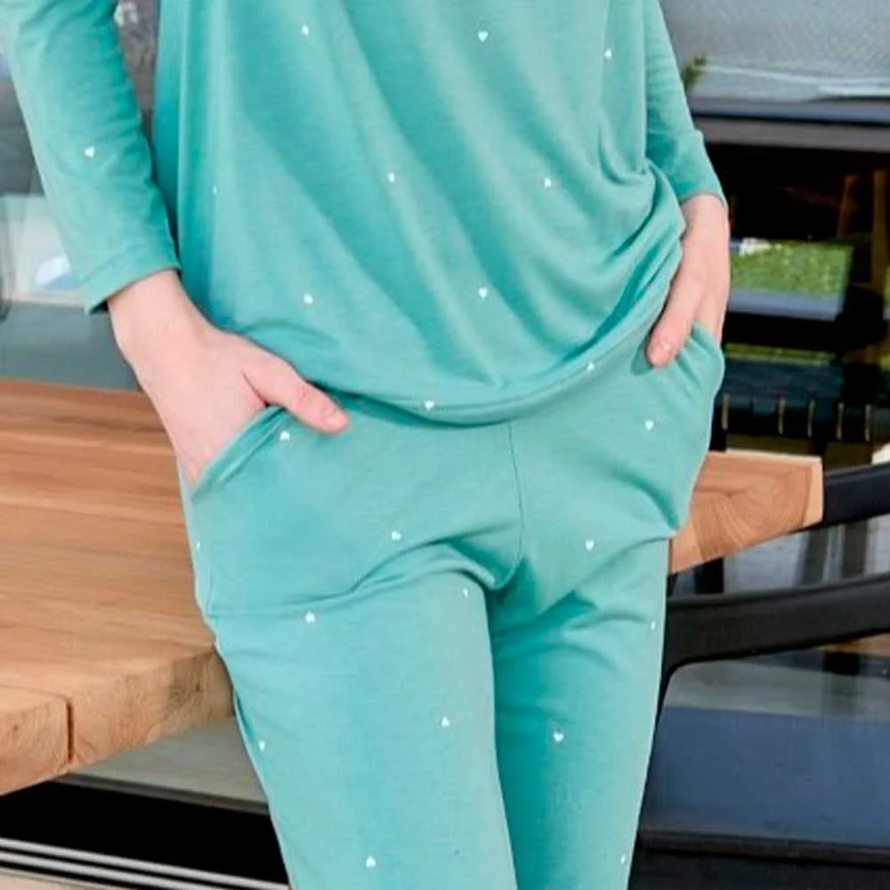 pijama m/l mini corazones - Imagen 3
