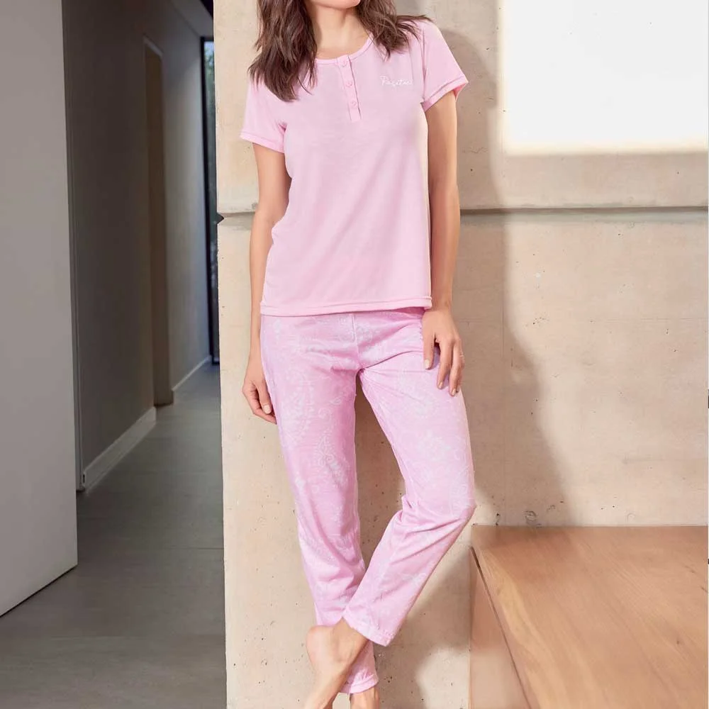 pijama m/corta pantalon largo