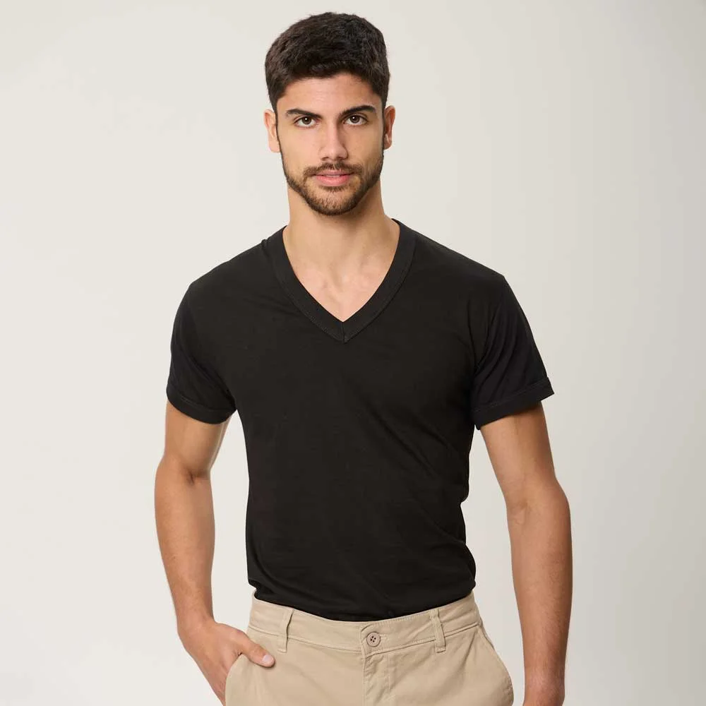 t.a 38/40 camiseta c/v negro
