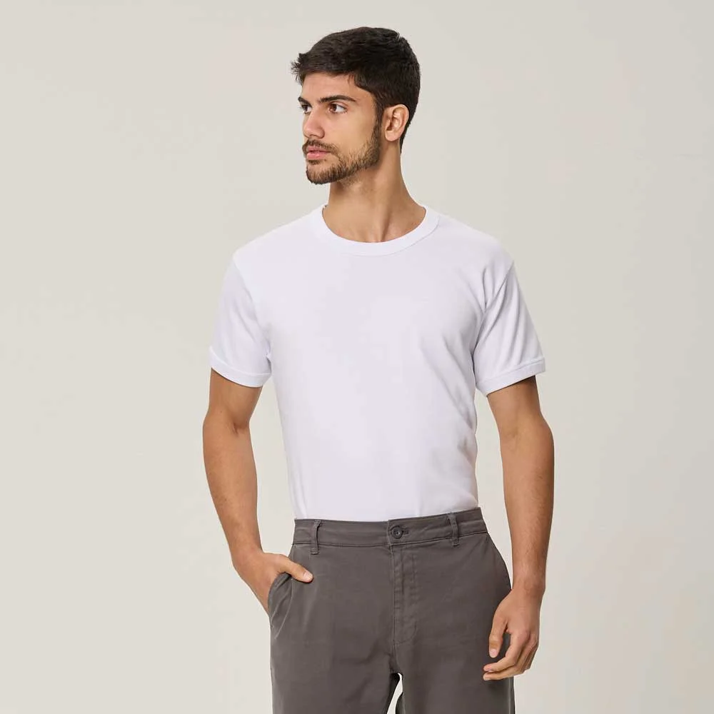 camiseta interlock m/corta c/redondo