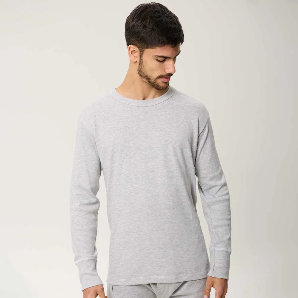 camiseta m/l melange c/redondo