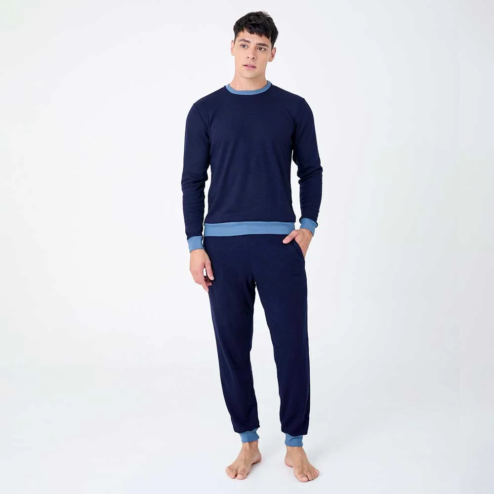 Alternative view of pijama m/l interlock c/redondo