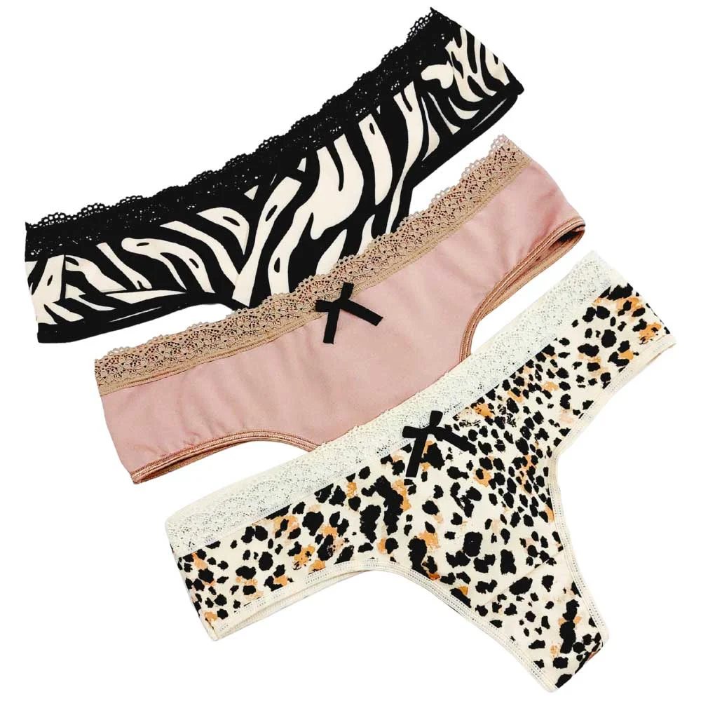 pack culotte less algodon estampado