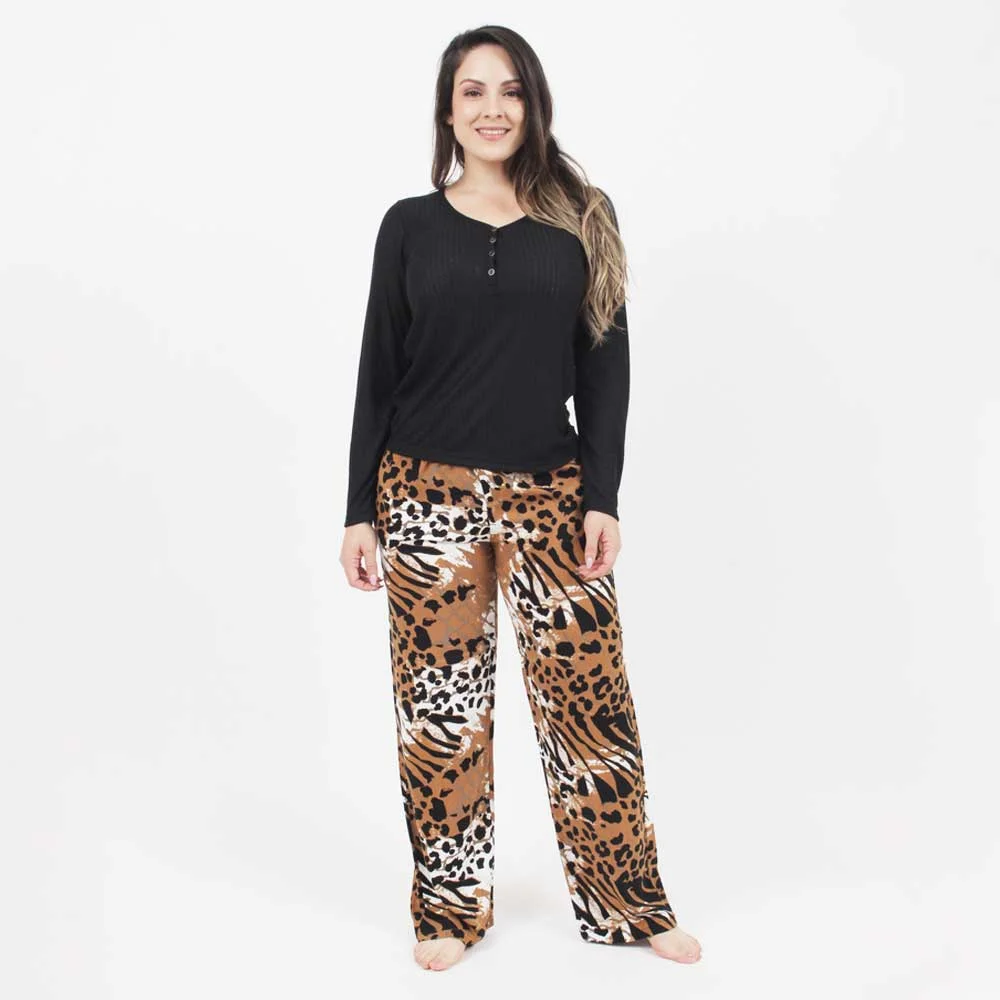 pjama m/l  twill animal